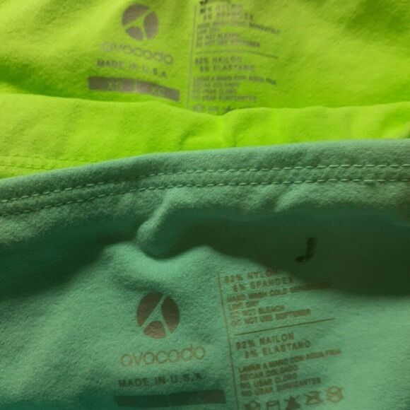 New Lot of 2 Avocado Leggings‎ Capri Green Blue XS - Picture 12 of 12